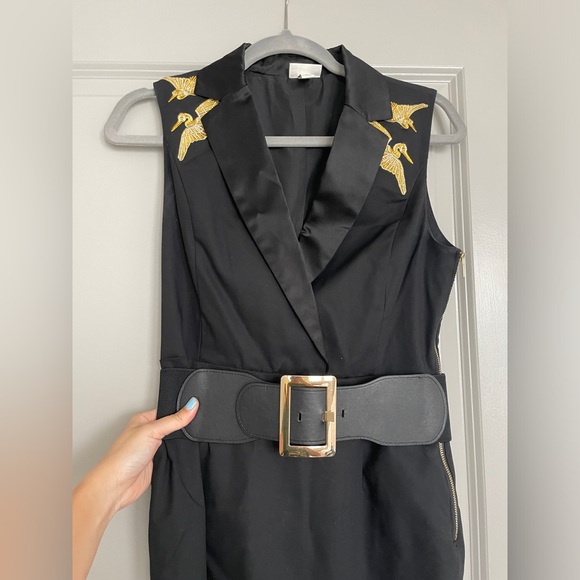 Altuzarra for Target Embroidered Black Dress Size 4 - Picture 4 of 5